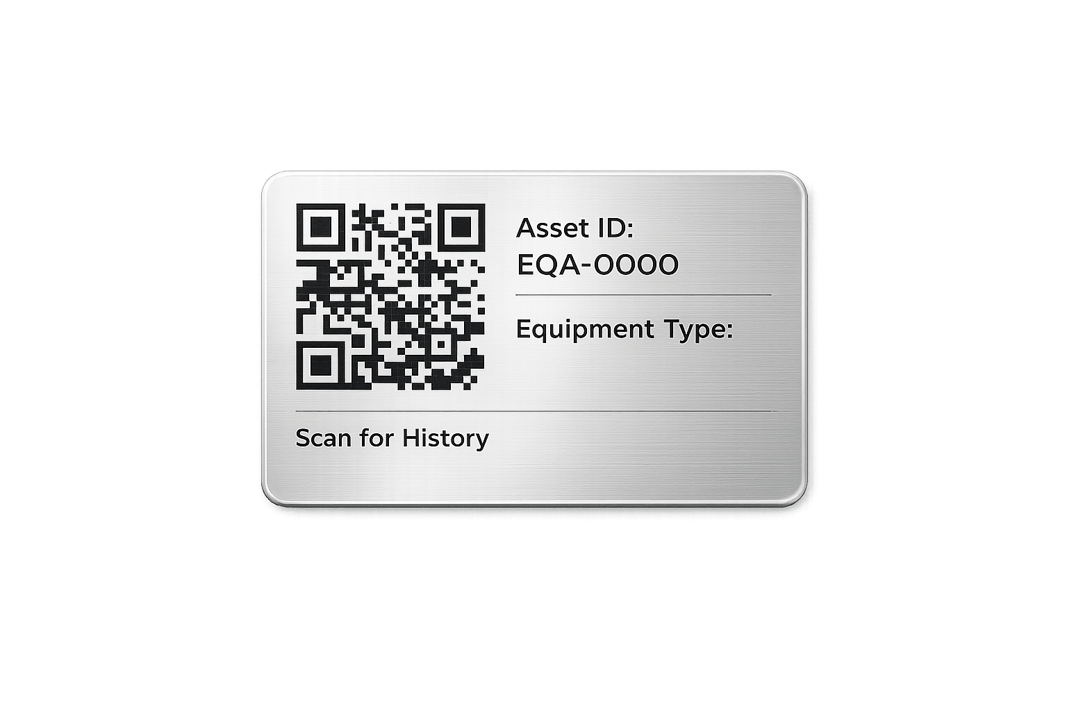 QR Asset Label